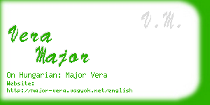vera major business card